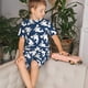thumbnail image 4 of Balery Shark Conjunto de Pijama Infantil de Manga Corta con Estampado – Ropa de Dormir de Algodón Suave-Large, 4 of 6