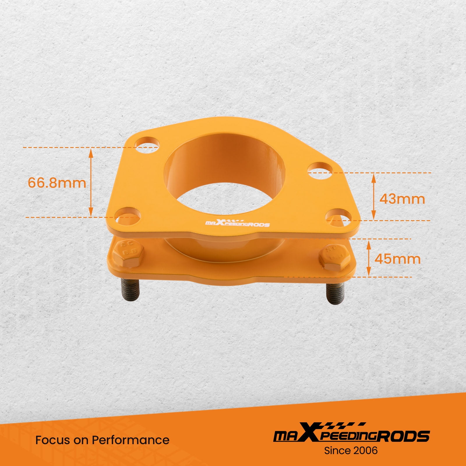 Maxpeedingrods Leveling Lift Kit Front 2" Spacers Fit Jeep Liberty KJ KK 2005-2009 2006