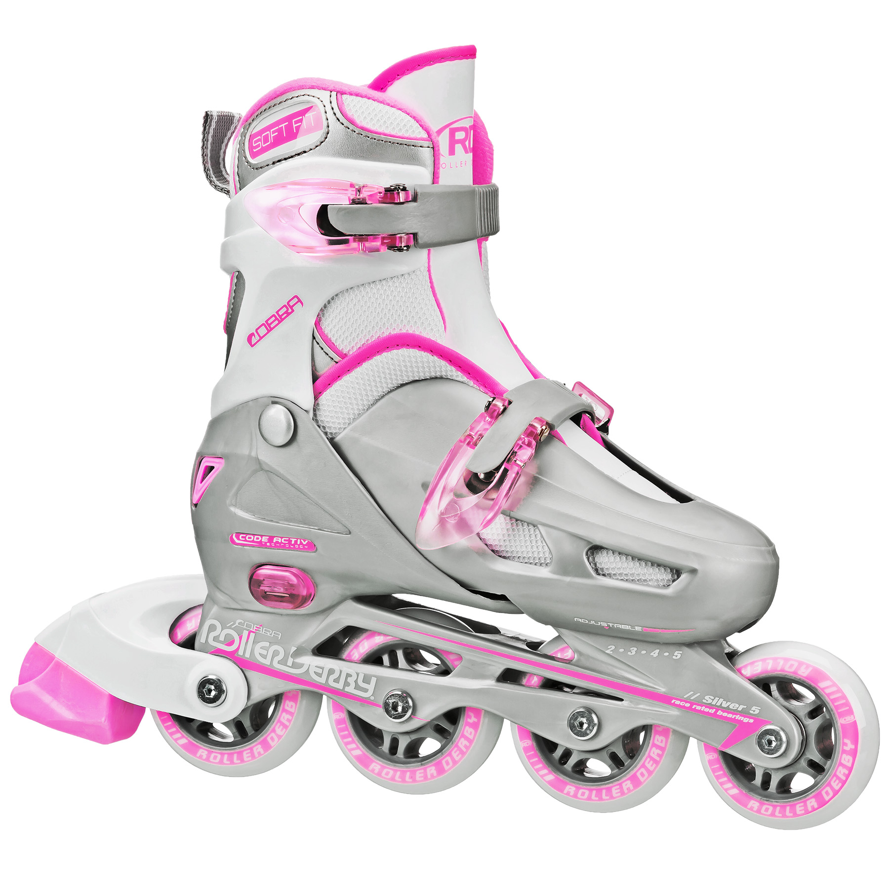 Roller Derby Cobra Girl's Adjustable Inline Skates