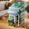 thumbnail image 7 of Flower House Building Set with LED Lights, 1077 PCS City Greenhouse Building Block Toy, Garden House Architecture Book Nook Home Decor, 7 of 7