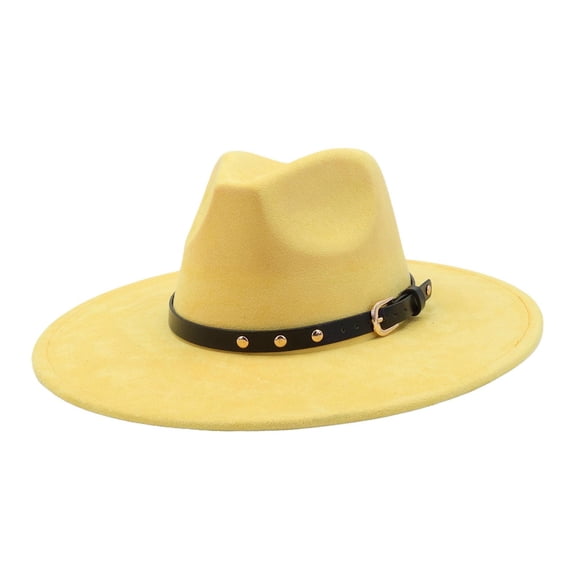 Timeless Wide Brim Fedora Hat For Unisex Jazz Style With Ethnic Design Flat Top Headwear