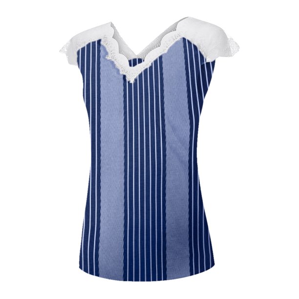 Pntutb - Camiseta de manga corta suelta con cuello en V y estampado informal para mujer Pntutb Pntutb-5171