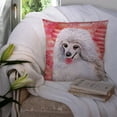 thumbnail image 3 of Carolines Treasures BB9770PW1414 Medium White Poodle Love Fabric Decorative Pillow  14Hx14W multicolor, 3 of 4
