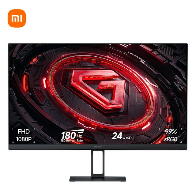Xiaomi G24i Moniteur de Jeu 24 Pouces - 180 Hz 1 Ms FHD 1080p, AMD FreeSync Premium, 99 % sRGB IPS Grand Angle, HDMI 2.0/DP 1.4, Montage VESA - Noir