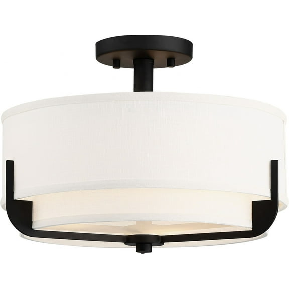 Nuvo Lighting - Frankie-3 Light Semi-Flush Mount in Contemporary Style-15 Inches