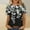 Black, variant on Jacenvly Women's Tops Clearance Women's Fashionable Casual Loose Round Neck Short Sleeved T-shirt Solid Color Top Women's Tops and Blouses Plus Size
