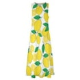 thumbnail image 4 of Lemon Print Long Dress summer dresses women Dresses gala, 4 of 6