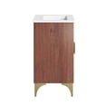 thumbnail image 2 of Pemberly Row 24" Solid Mango Wood Bathroom Vanity in White/Walnut, 2 of 7