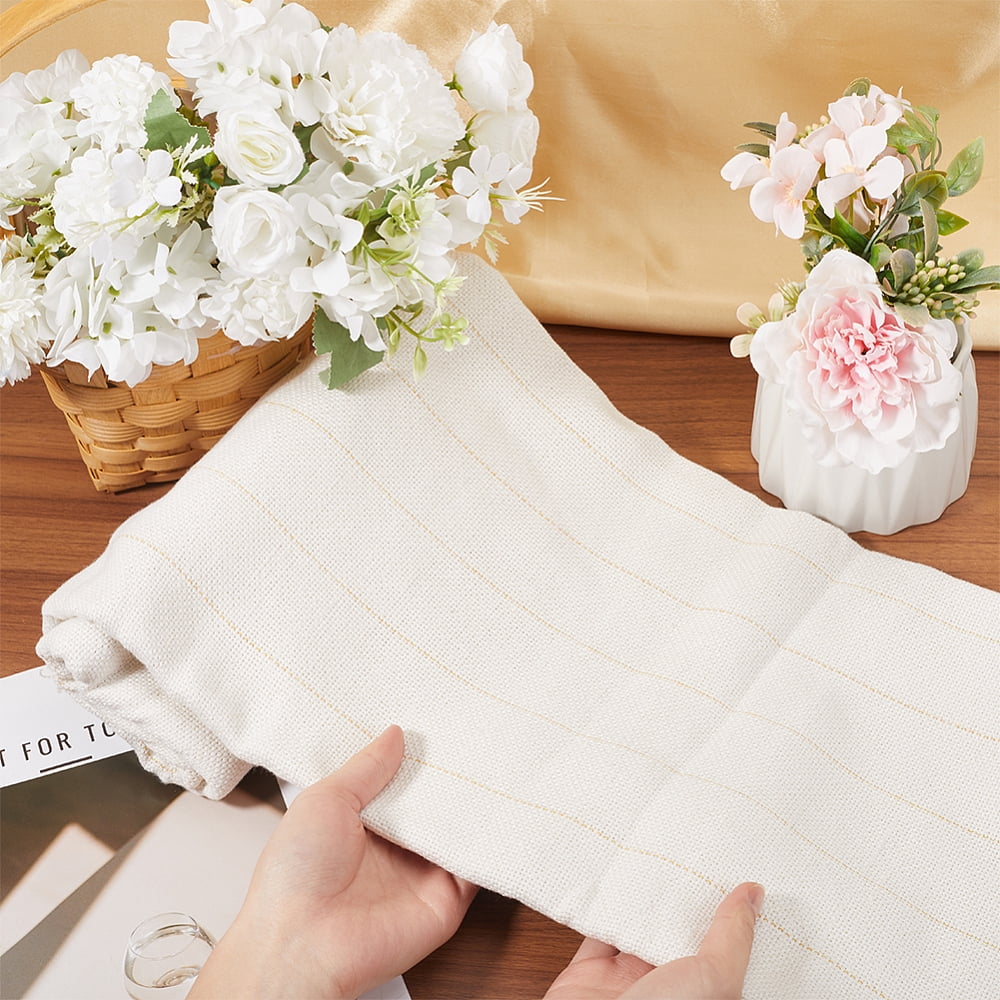 Cotton Cloth Punch Needle Embroidery Fabric Square Old Lace 1540x1520x0.9mm