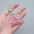 thumbnail image 4 of Osdhezcn Unique Animal Alloy Pendant Keyring Cartoon Rabbit Keychain with Sparkling Star, 4 of 12