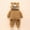 04Brown, variant on Baby Girl Boys Jumpsuit Pajamas Soft Fleece Long Sleeve Infant One Piece Snowsuit Cute Hooded Padded Warm Newborn Winter Romper