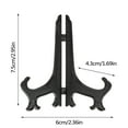 3 Inch Clear/Black Easels Or Stand/Plate Holders To Display Pictures Or