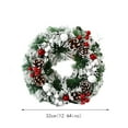 thumbnail image 3 of Christmas Wreath, Holiday Wreath, Outdoor Indoor Christmas Door Hanging Decoration, Green Pine Artificial Wreath for Front Door, Fireplace, Wall, Fall and Winter Seasonal Decor, 3 of 6