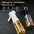 thumbnail image 4 of Pulverizador de aceite de vidrio Rociador de aceite de plástico Dispensador de aceite de 200 ml con cepillos Botella de aerosol recargable portátil para vinagre Cocinar Vino Salsa de soja Cocinar Horn Eccomum Pulverizador de aceite de vidrio, 4 of 7