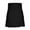 Black, variant on Turilly Plus Size Shorts for Men Casual Solid Snap Fastener with Pockets Pleated Skirt Short Skirt