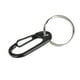 thumbnail image 2 of Mosquetón de liberación rápida de aleación para exteriores, llavero con hebilla, accesorio de escalada (negro), 2 of 9