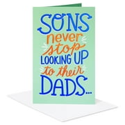 American Greetings Father's Day Card from Son (Looking Up To Dad)