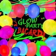 thumbnail image 4 of Globos UV de neón, paquete de 110 unidades, artículos para fiestas que brillan en la oscuridad, 4 of 7