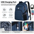 thumbnail image 4 of UKEIN Laptop Backpack with USB Charging Port Water Resistant Backpacks for Adults Work Business Laptop Backpack for Men, 4 of 8