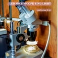 thumbnail image 6 of Microscope Led Ring Illuminator,compound Pocket Microscope Lighting With 144lamp Beads,with Industry Power Adapter For Eg-sm Microscope Eyepiece Eyeshields Or Eye-guards(White), 6 of 7