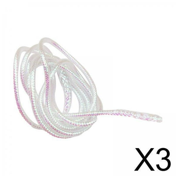 Set of 3 4M Braid Mylar Tube Pearlescent Fly Tying Materials Fishing 4mm