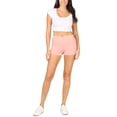 thumbnail image 5 of FashionMille Women's Casual Ribbed Solid Slim Biker Yoga Workout Short Leggings, 5 of 5
