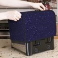 thumbnail image 7 of Goofa Glittering Purple Starfield Print Toaster Cover 2 Slice, Two Slice Bread Machine Cover Quilted Toaster Covers Bread Maker Cover Kitchen Appliance Cover, 7 of 7