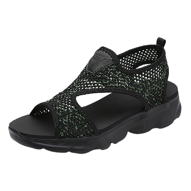 IUJSOY Womens Walking Sandals Mesh Open Toe Sports Water Sandals Arch Support Athletic Beach Shoes