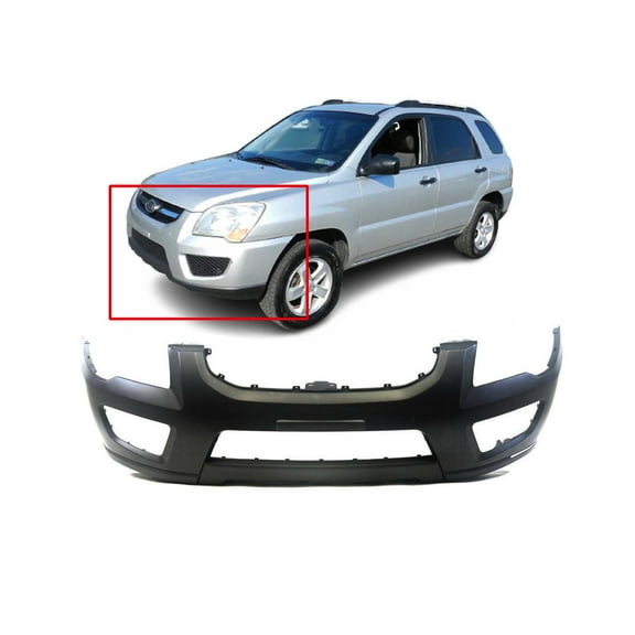 DCP Front Bumper Cover For 2009-2010 Kia Sportage Primed KI1000144