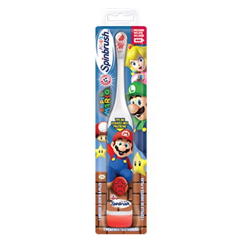 Arm And Hammer Kids Spin brush Super Mario Manual Toothbrush, 1 ea