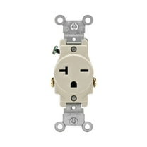 Leviton Mfg R56-05821-0TS Light Almond 20 Amp Single Outlet Receptacle