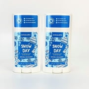 Schmidt's Aluminum Free Natural Deodorant for Women and Men, Snow Day with 24 Hour Odor Protection, Certified Natural, Vegan, Cruelty Free 2.65oz Pack of 2