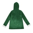 thumbnail image 4 of AINIYS Winter Hooded Jacket Fleece Warm Soft Casual Stylish for Kids Outdoor Daily Wear Dance Performance Party Green 6 Years, 4 of 6