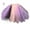 F, variant on Womens Pleated Gauze Short Skirt Adult Tutu Dancing Skirt