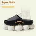 thumbnail image 3 of Kids Cloud Slides Slippers For Girls Boys,Pillow House Slippers Non-Slip Super Soft Quick Drying Shower Cushioned Slides Bathroom Thick Sole Sandals Indoor Outdoor Slippers, 3 of 7