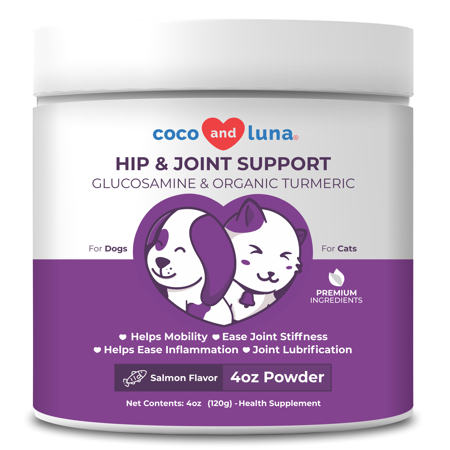 UPC: 0697478183665 | Coco and Luna Hip and Joint for Dogs and Cats – Powder 4oz