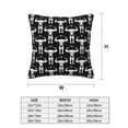 thumbnail image 2 of Throw Pillow Covers, funny muscles Soft Square Pillow Cases with Invisible Zipper for Couch Bed Sofa, Farmhouse Fall Home Decor 20"x20", 2 of 7