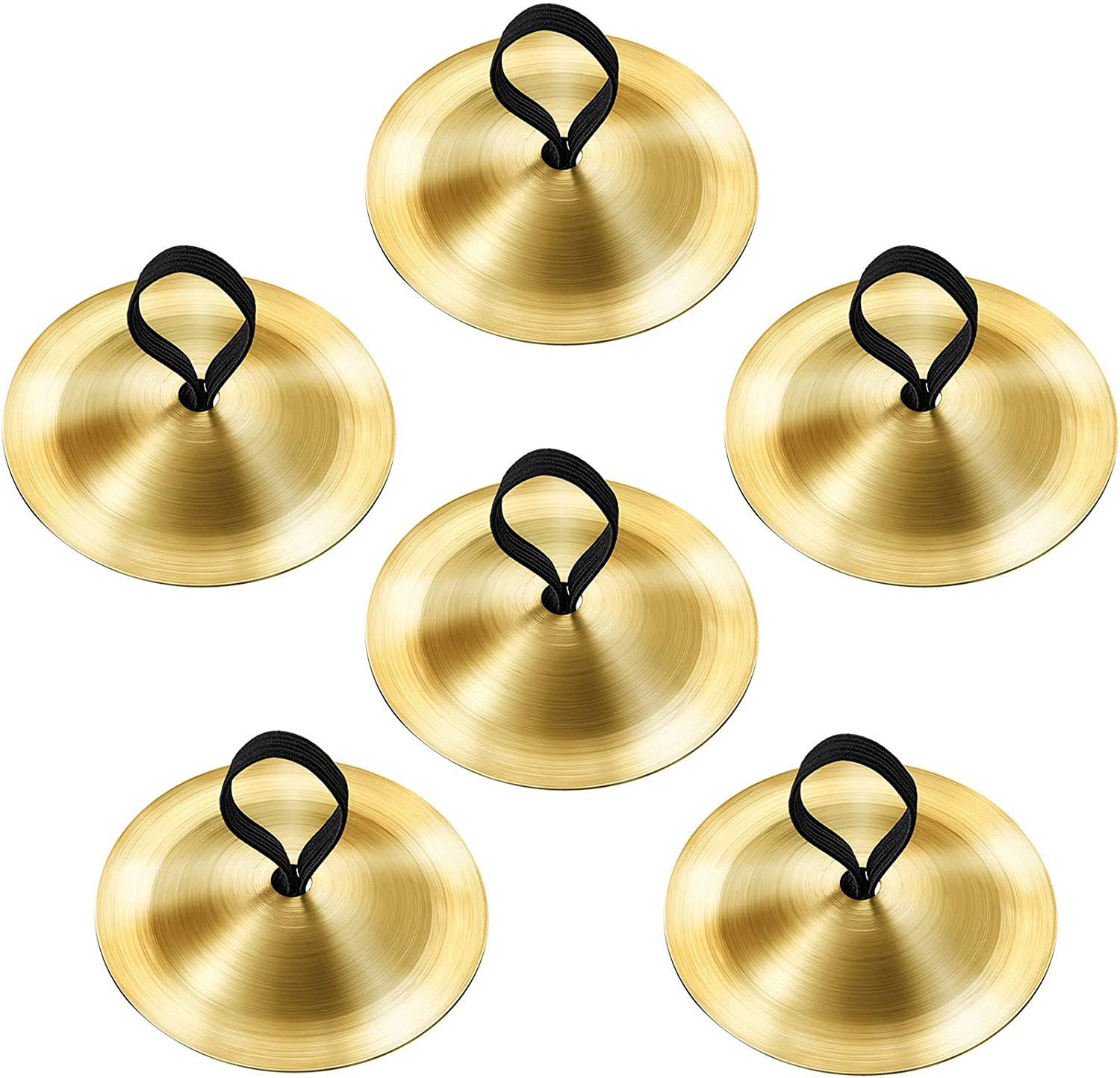 6 Pieces Finger Cymbals Belly Dancing Finger Dance Finger Zills Dance Finger Musical Instrument