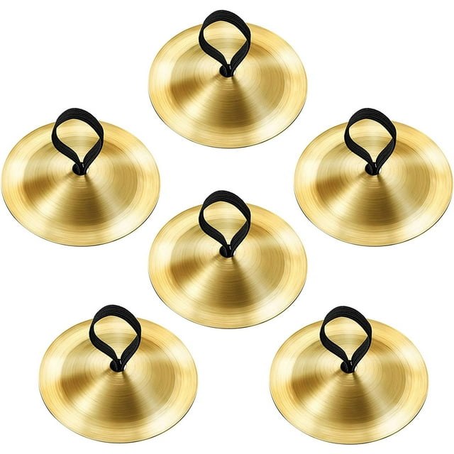 6 Pieces Finger Cymbals Belly Dancing Finger Dance Finger Zills Dance