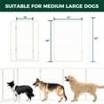 thumbnail image 7 of FXW Aster Dog Playpen Designed for Courtyard, RV Camping, 45" 8 Panels for Large Dogs, White, 7 of 7