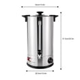 thumbnail image 2 of 15L Stainless Steel Tea Urn Electric Catering Hot Water Boiler Coffee 1400W, 2 of 12