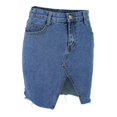 thumbnail image 1 of Corta de Mezclilla En Línea Casual Afligida Rasgada para Deporte Oficina Front Split M Salvador faldas de mujer, 1 of 9