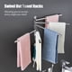 thumbnail image 3 of Toalleros giratorios con ganchos Baño con brazos plegables de 2 barras TFixol  Toallero, 3 of 7