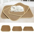 thumbnail image 1 of Flmtop Lit pour Chat et Chien, Tapis de Couchage Rafraîchissant d'Été, Coussin Confortable en Paille et Bambou, 1 of 9