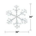 thumbnail image 3 of HOLIDYNAMICS 36-inch LED Snowflake Light in Pure White with Twinkle Effect, 3 of 5
