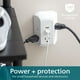 thumbnail image 5 of Protector contra sobretensiones Philips SPS5002WA/37 de 5 salidas y 2 USB-A, color blanco, 5 of 6