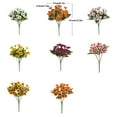 thumbnail image 4 of Billuyoard 5 piezas de flores artificiales, plantas falsas, simulación de crisantemo, flores de seda, arreglo de fiesta, centros de de Hotel Decoración Rosa roja Billuyoard HA084594-05, 4 of 6