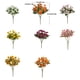 thumbnail image 5 of Flores artificiales de seda Yuarrent 5 piezas Rosa Otoño HA084594-06, 5 of 6