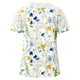 thumbnail image 5 of ICHUANYI Clearance Women Ladies Printing Short Sleeve Round Neck Pullover Lace Tops Blouse(Multicolor, XS) ICHUANYI WER2023080700536, 5 of 5