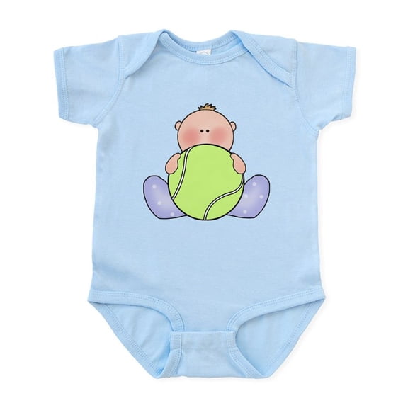 CafePress - Lil Tennis Baby Boy Infant Bodysuit - Baby Light Bodysuit, Size Newborn - 24 Months